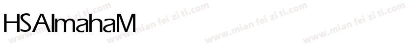 HSAlmaha Medium字体转换